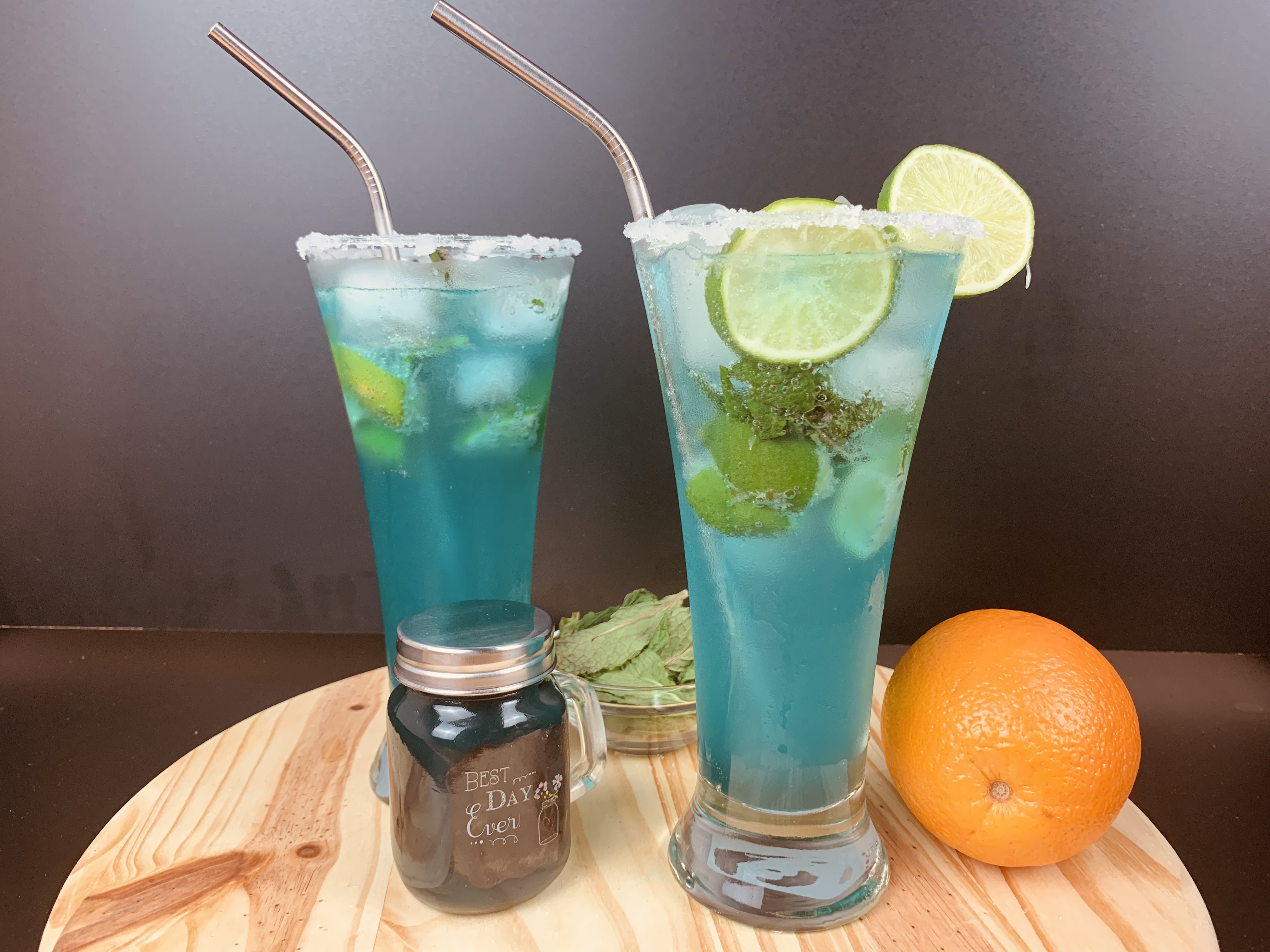 Blue Curacao Syrup Recipe| Homemade Blue Lagoon Mocktail | Blue Mojito