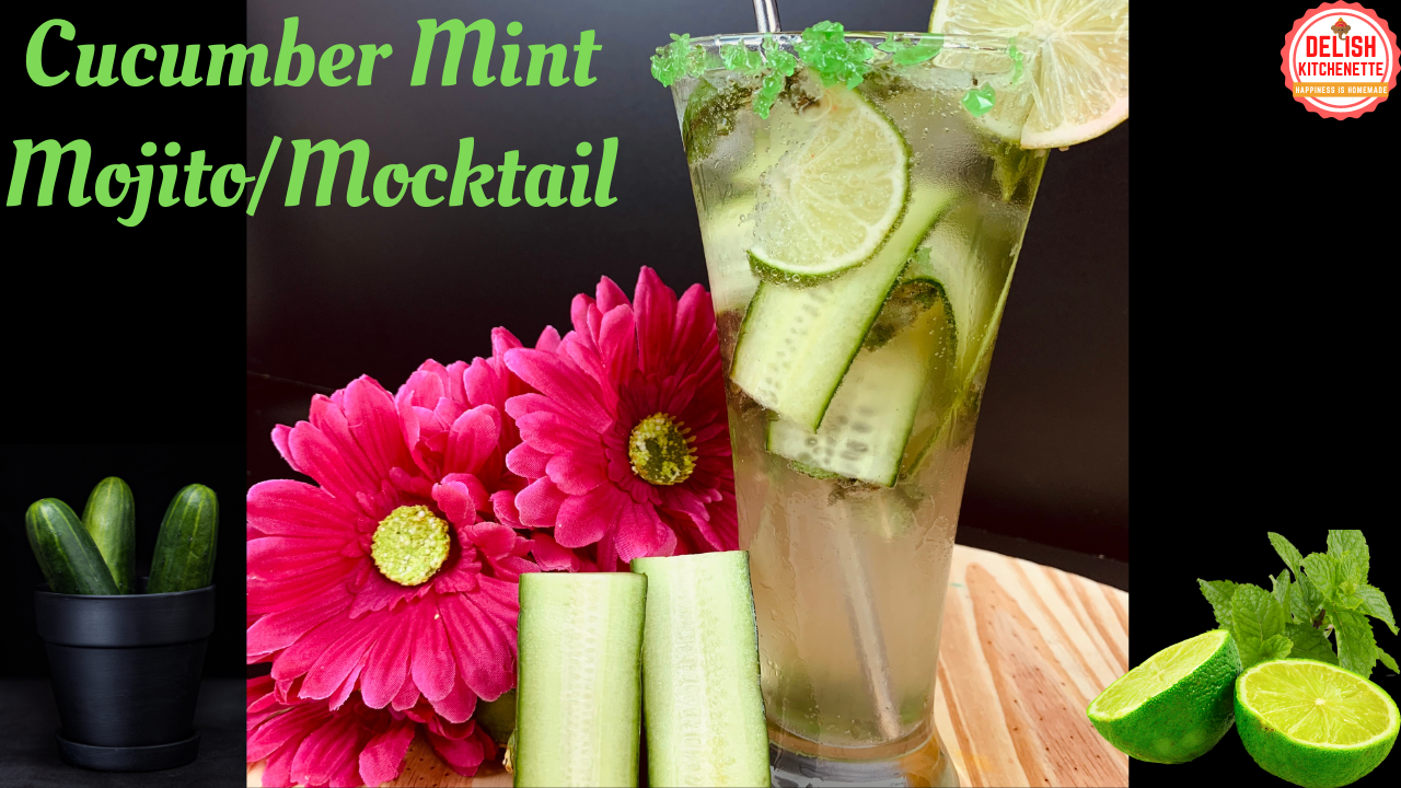 Cucumber Mojito | Cucumber Mocktail | Refreshing Home made Cucumber Drink